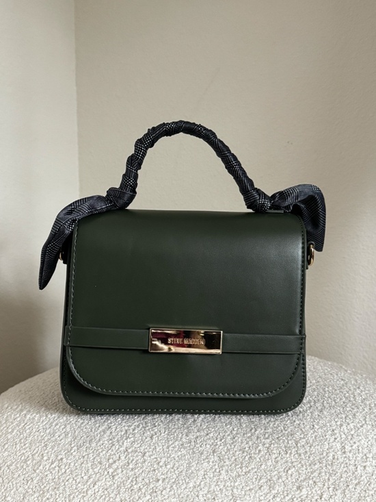 Steve Madden Handbags - Steve Madden Structured Olive Green Crossbody Bag